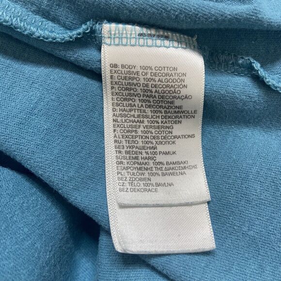 The North Face Men’s Tee Shirt Size L Blue Short Sleeve Yucca Cactus 100% Cotton - Picture 7 of 10